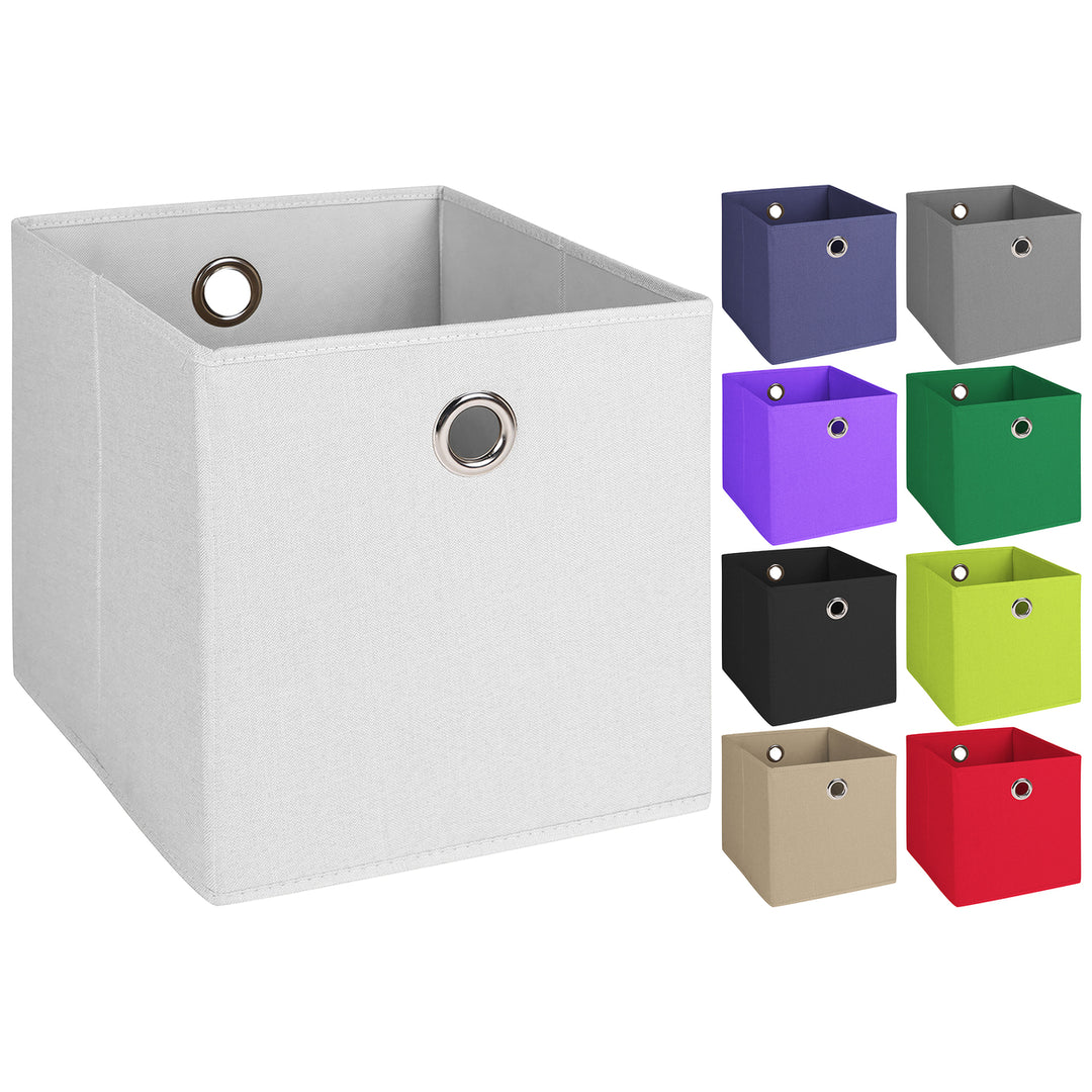 Collapsible Storage Bins Multi-Pack Fabric Stackable Organizer 11x11 Color Options Image 7