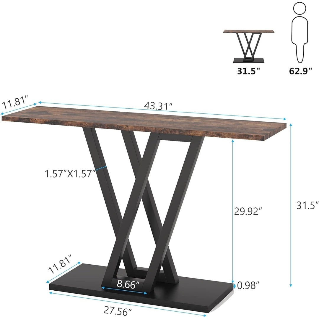 Tribesigns Console Table, Industrial Hallway Table for Entryway, 43" Entryway Tables Narrow Sofa Table Image 6