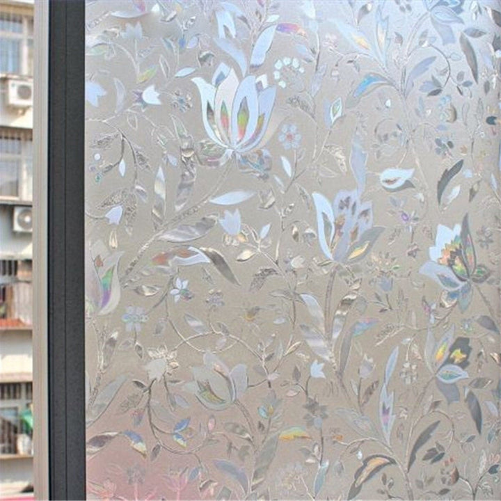 100cm Anti-UV Tulip Window Film Frosted Sticker Privacy Office Home Decoration Image 3