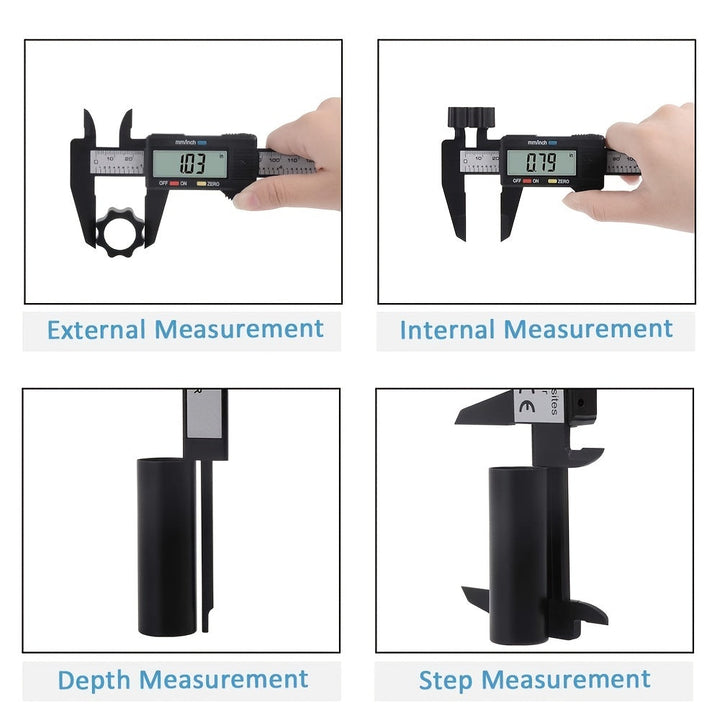 0-6" Digital Caliper Measuring Tool Electronic Micrometer With LED Screen Image 9