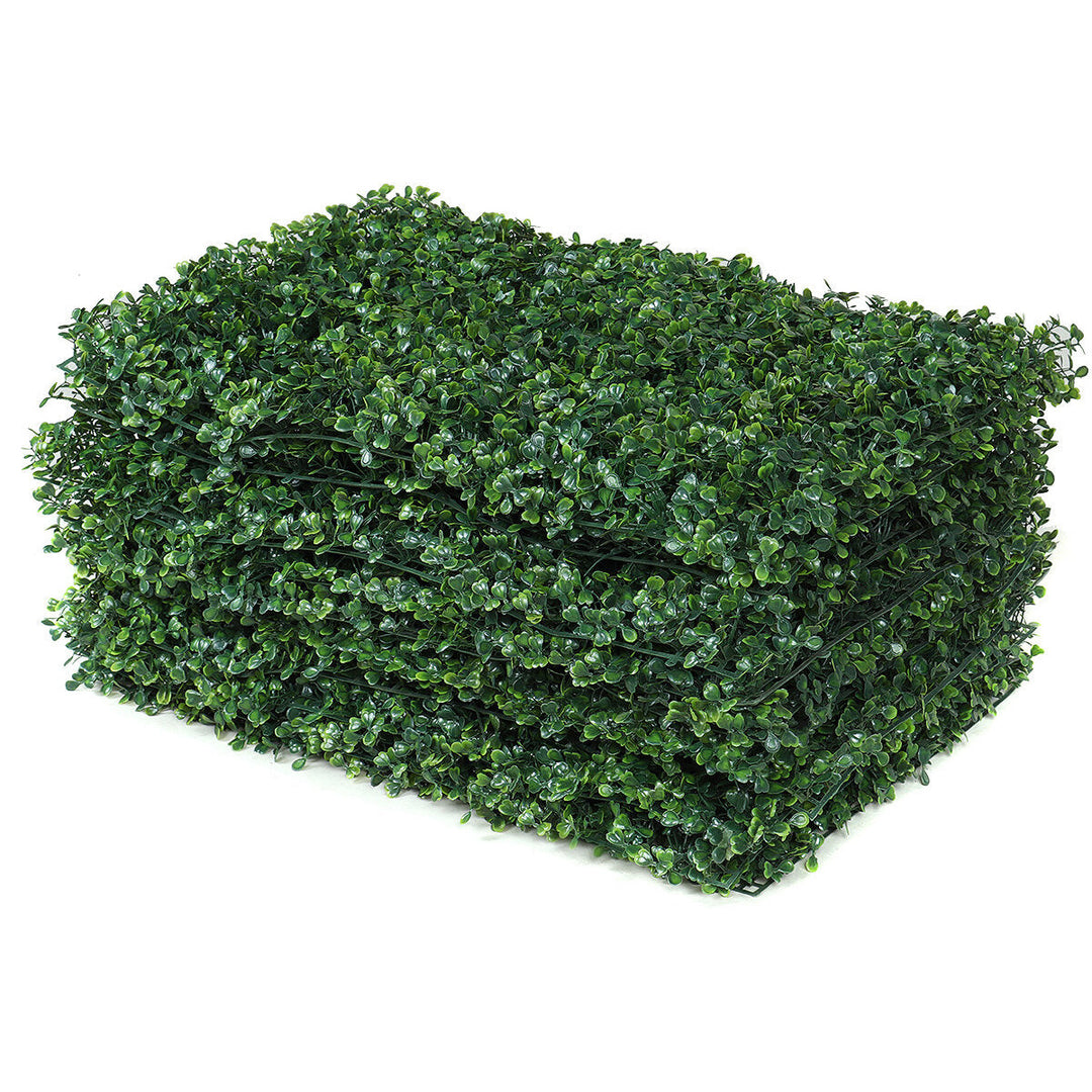 1,10Pcs 40x60x4cm Artificial Plant Walls Foliage Hedge Grass Mat Greenery Panels Fence Image 1