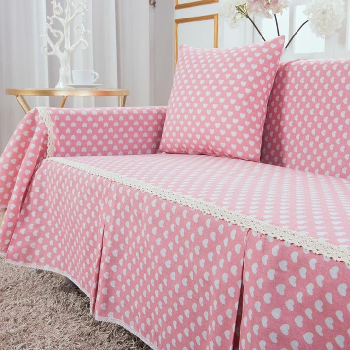 1-4 Seat Sofa Seat Covers Couch Slipcover Cotton Blend Pet Dog Sofa Cover Protector Image 5