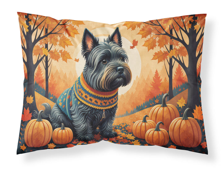 Scottish Terrier Fall Fabric Standard Pillowcase Image 1