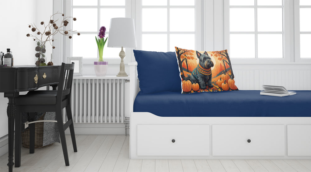 Scottish Terrier Fall Fabric Standard Pillowcase Image 2