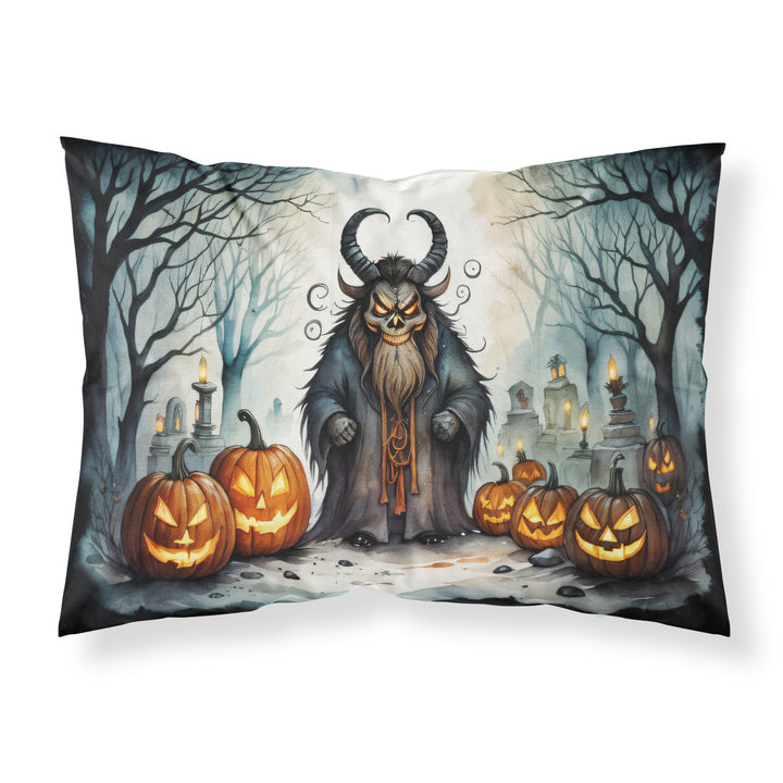 Krampus The Christmas Demon Spooky Halloween Fabric Standard Pillowcase Image 1