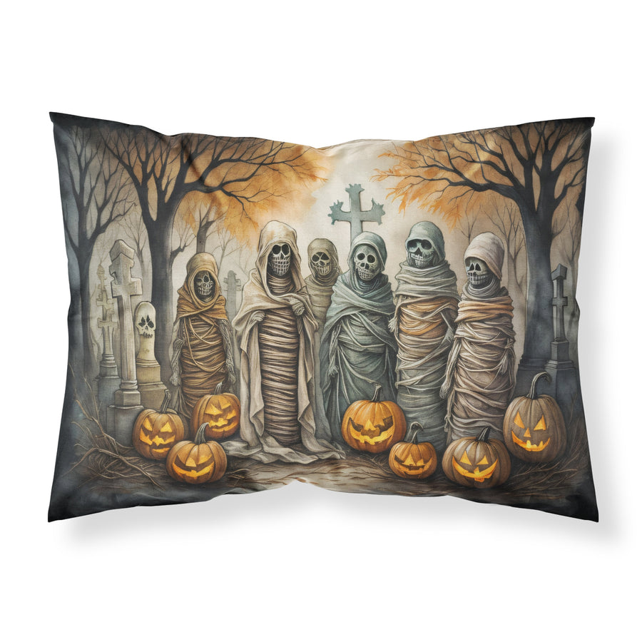 Mummies Spooky Halloween Fabric Standard Pillowcase Image 1