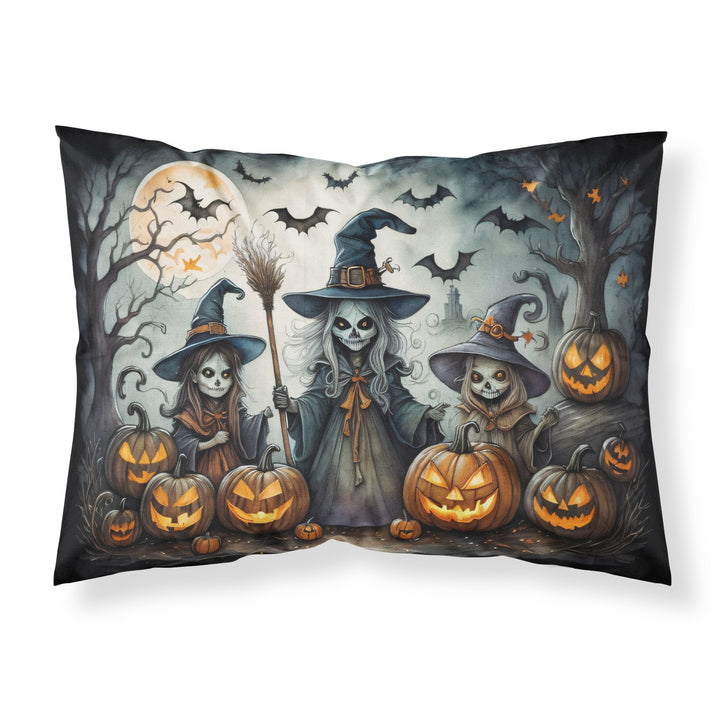 Witches Spooky Halloween Fabric Standard Pillowcase Image 1