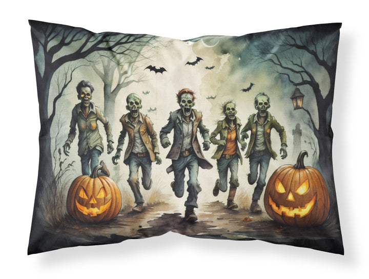 Zombies Spooky Halloween Fabric Standard Pillowcase Image 1