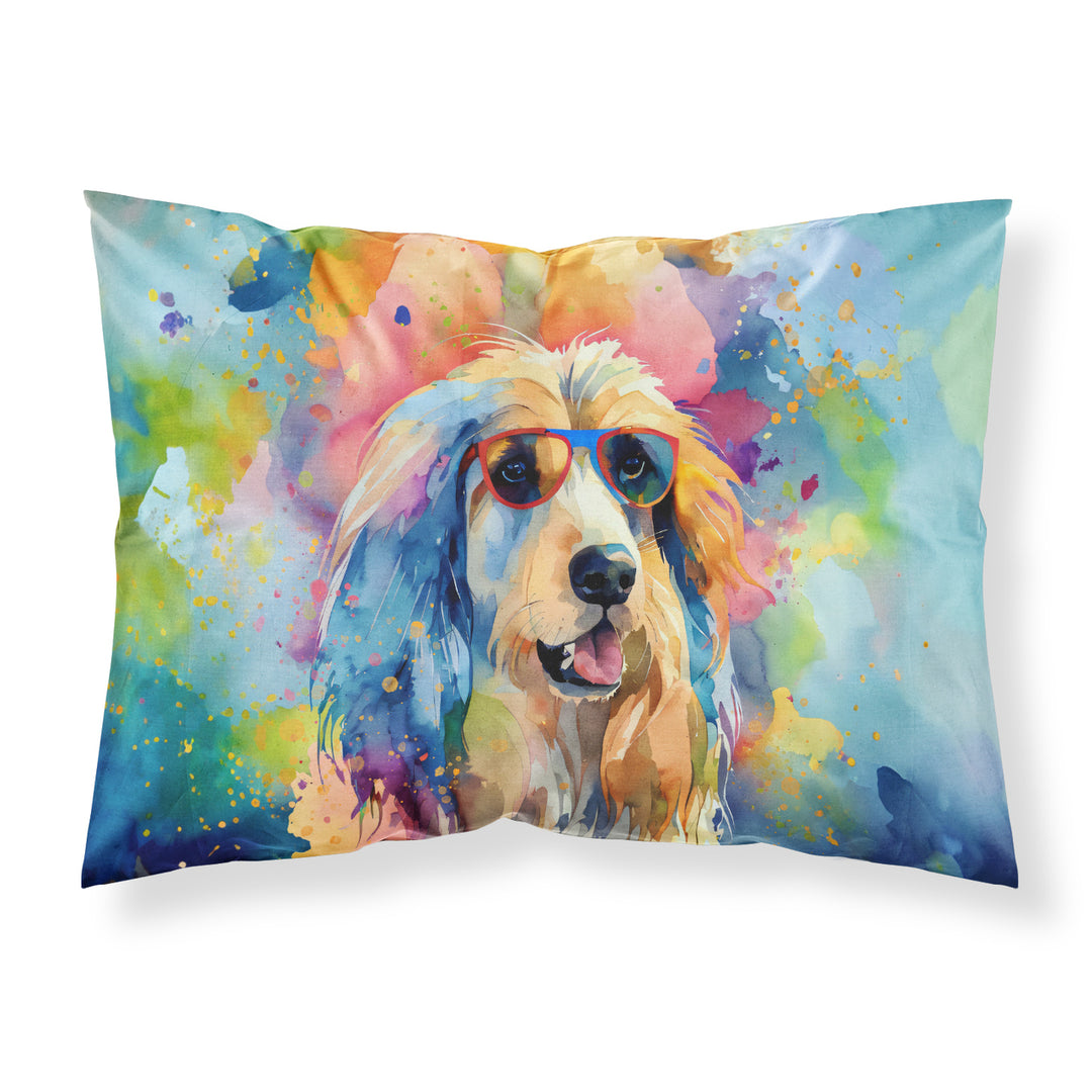 Afghan Hound Hippie Dawg Standard Pillowcase Image 1