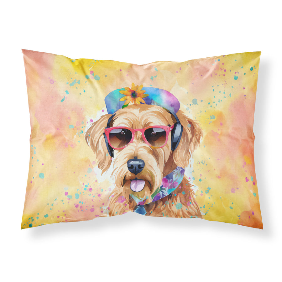 Airedale Terrier Hippie Dawg Standard Pillowcase Image 1