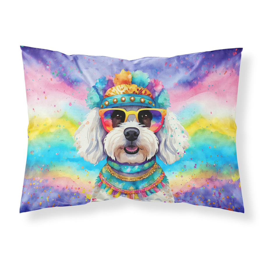 Bichon Frise Hippie Dawg Standard Pillowcase Image 1