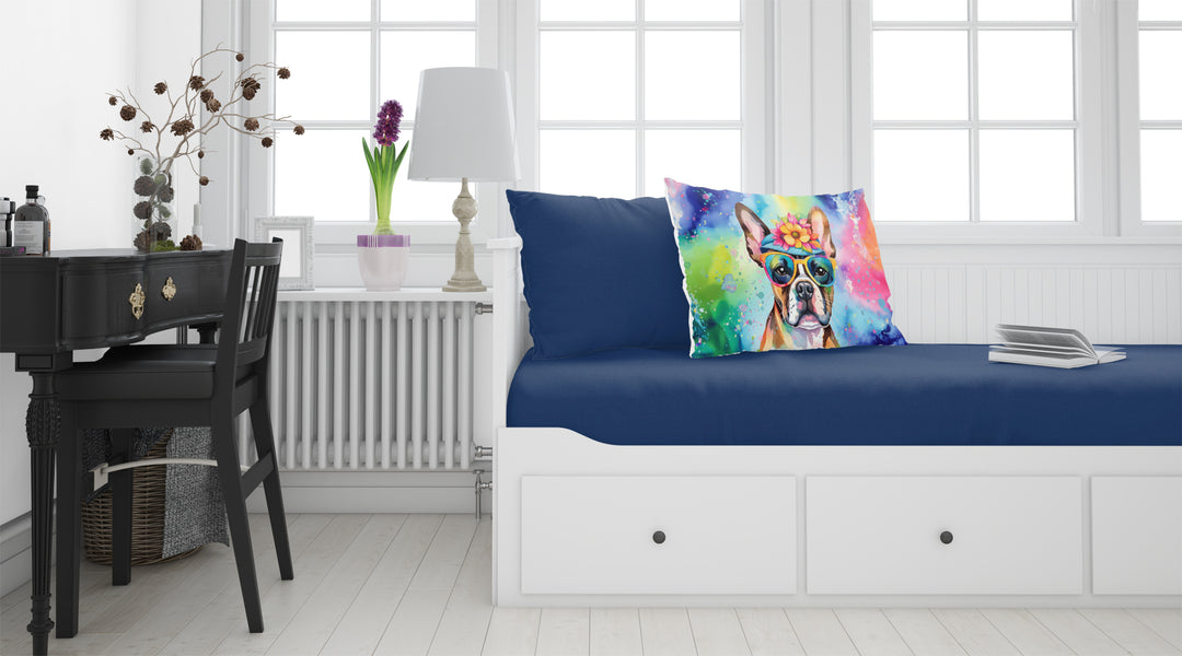 Boston Terrier Hippie Dawg Standard Pillowcase Image 2