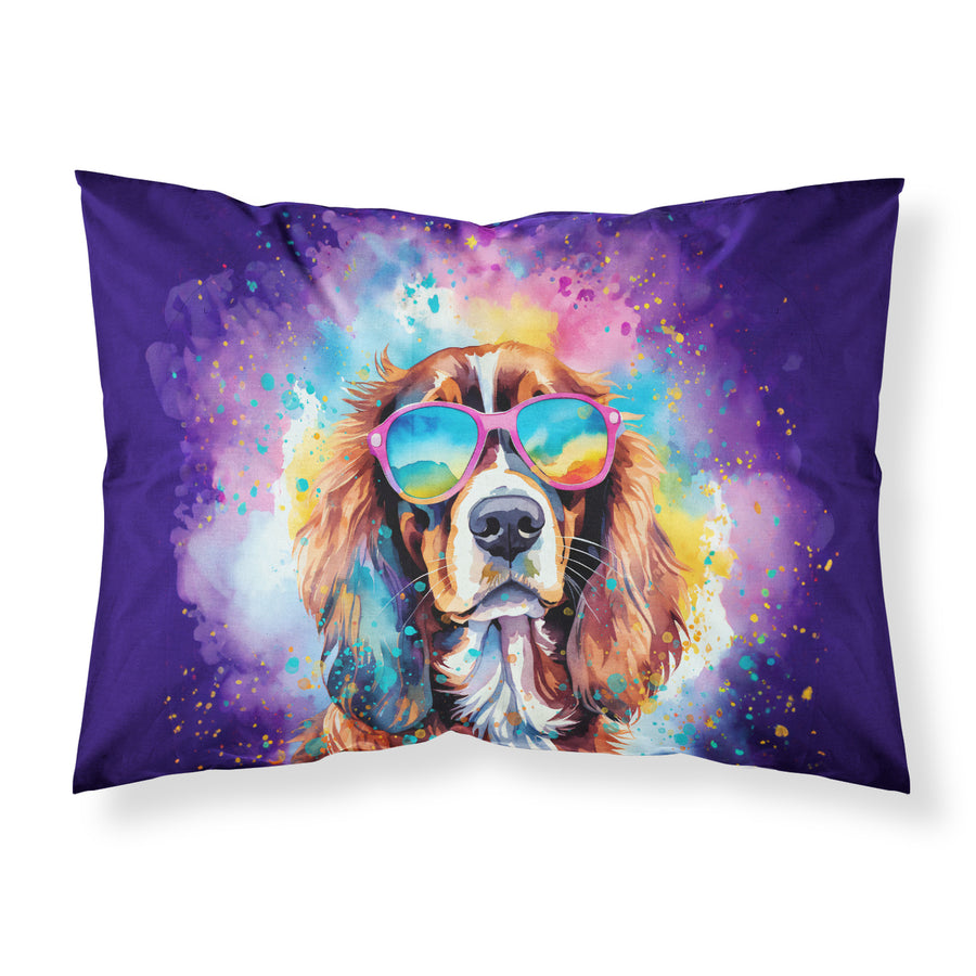 Cavalier Spaniel Hippie Dawg Standard Pillowcase Image 1