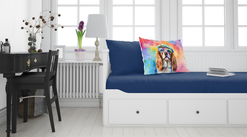 Cavalier Spaniel Hippie Dawg Standard Pillowcase Image 2