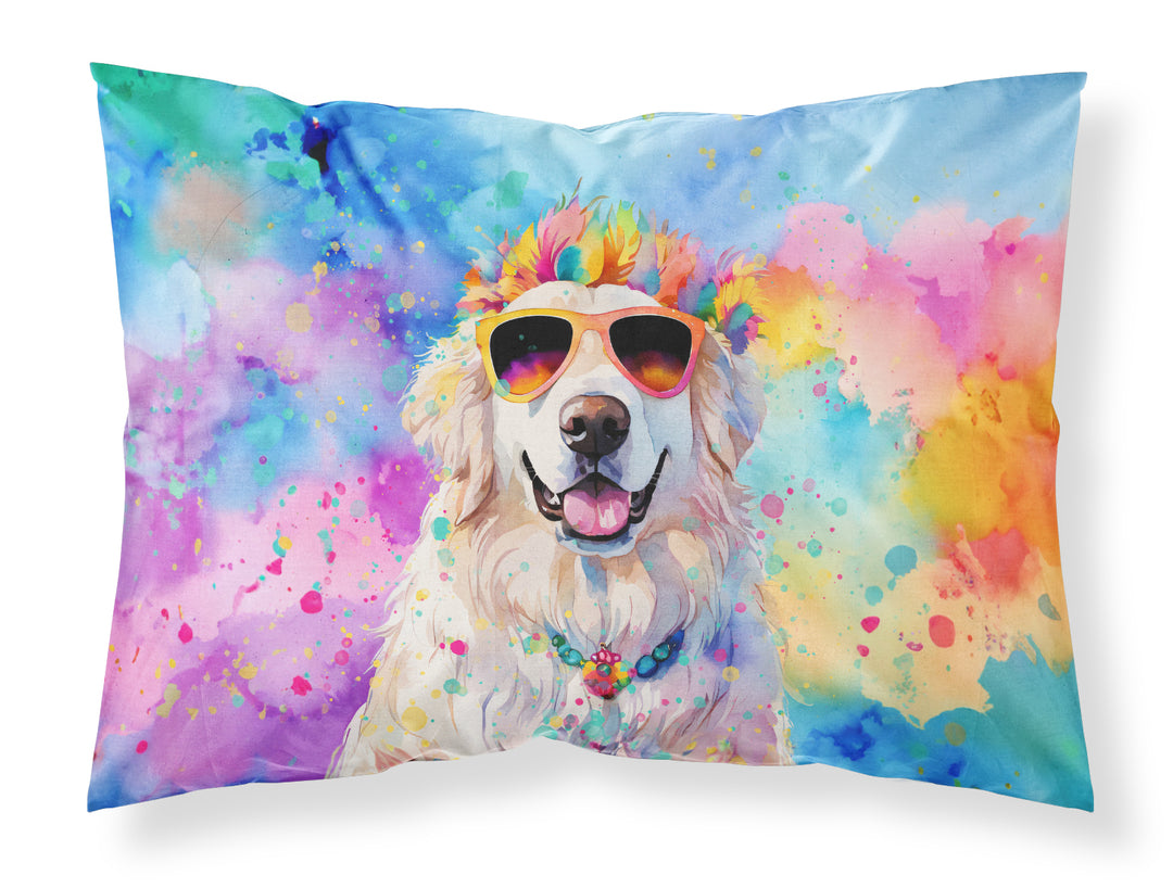 Great Pyrenees Hippie Dawg Standard Pillowcase Image 1