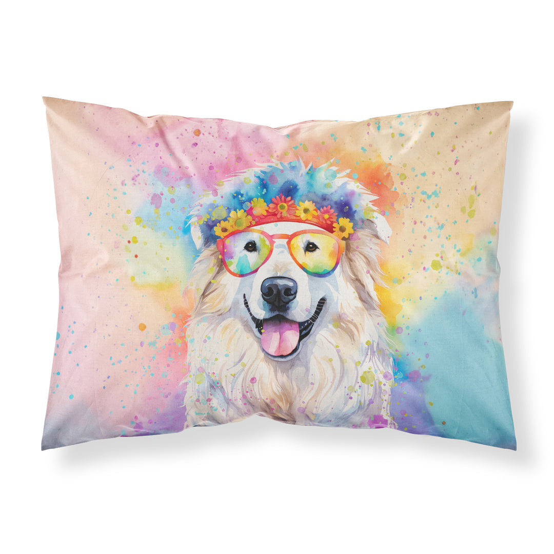 Great Pyrenees Hippie Dawg Standard Pillowcase Image 1