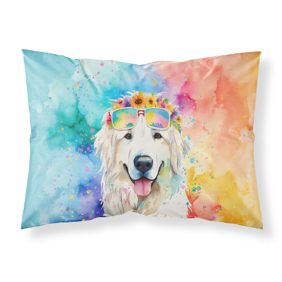 Great Pyrenees Hippie Dawg Standard Pillowcase Image 1