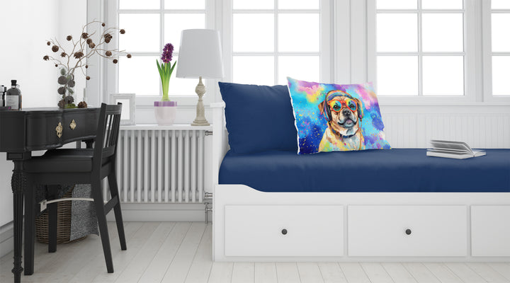 Pug Hippie Dawg Standard Pillowcase Image 2