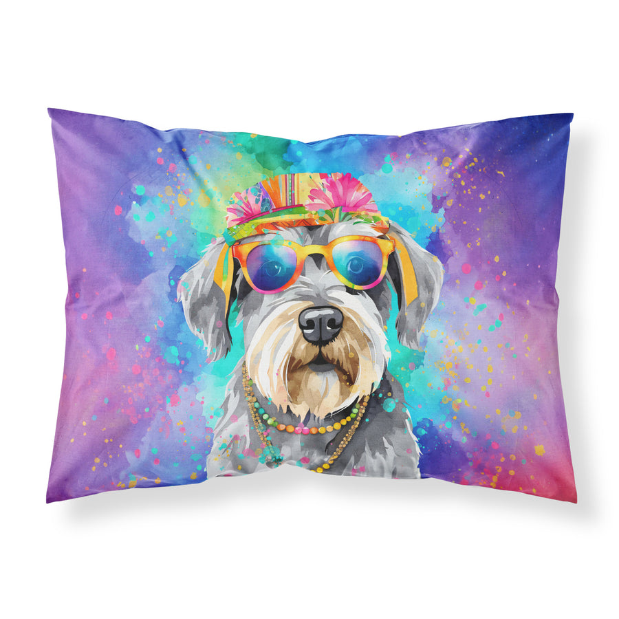 Schnauzer Hippie Dawg Standard Pillowcase Image 1