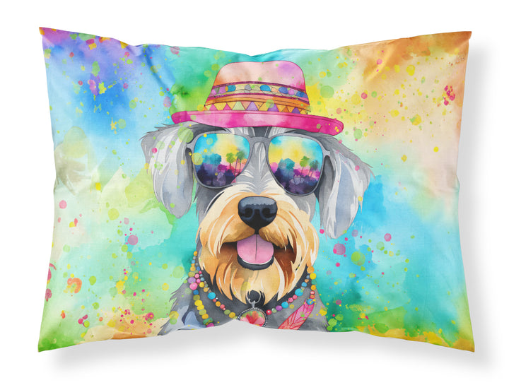 Schnauzer Hippie Dawg Standard Pillowcase Image 1