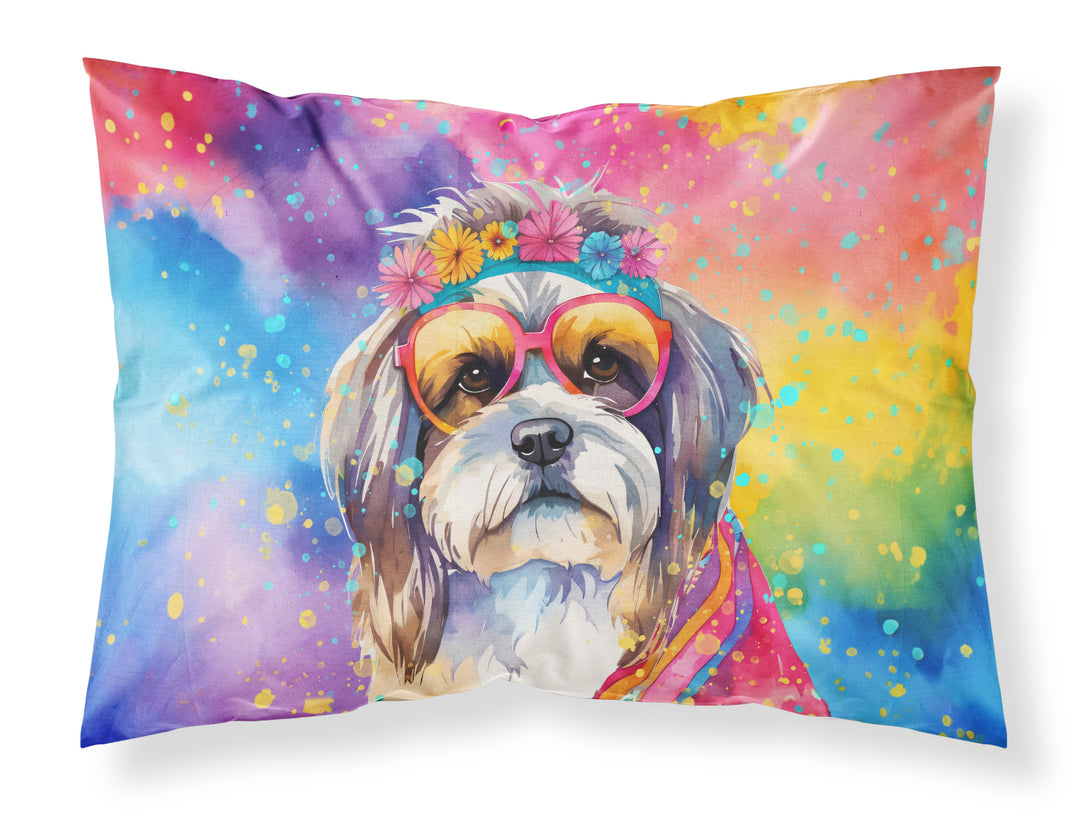 Shih Tzu Hippie Dawg Standard Pillowcase Image 1