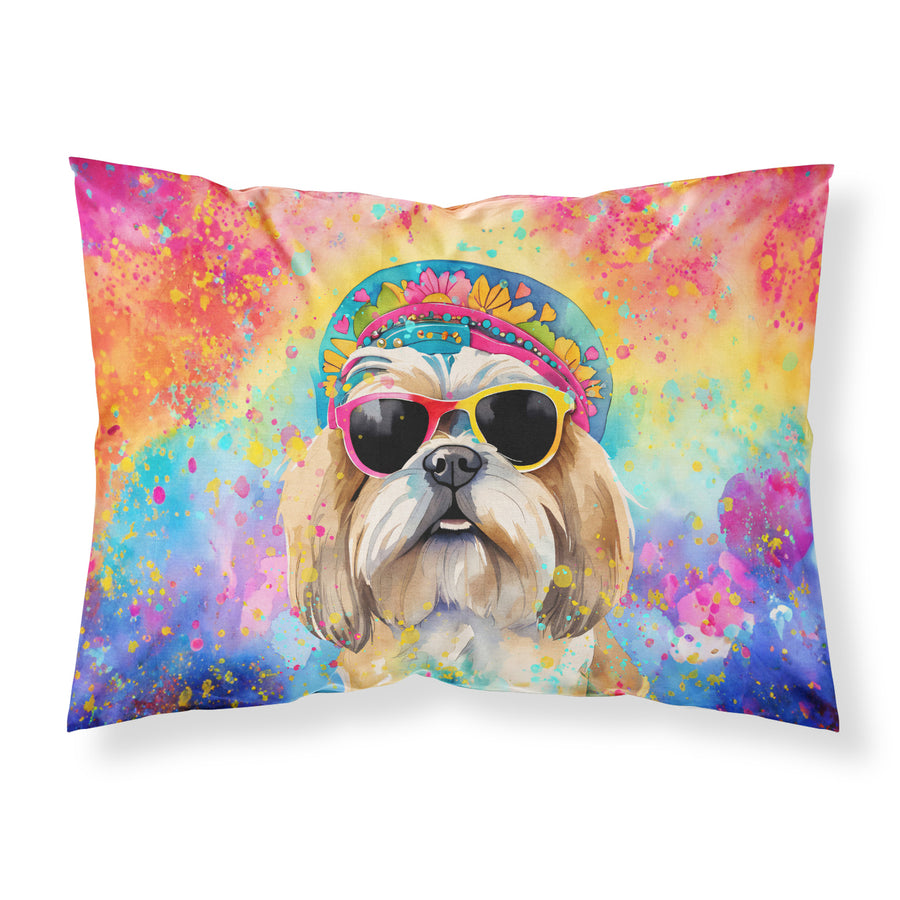 Shih Tzu Hippie Dawg Standard Pillowcase Image 1