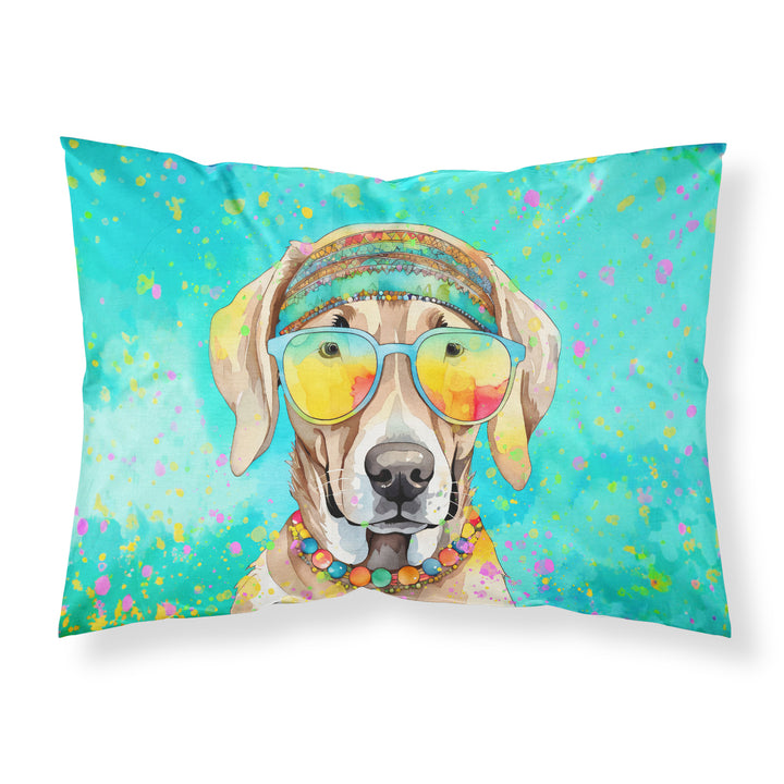 Weimaraner Hippie Dawg Standard Pillowcase Image 1