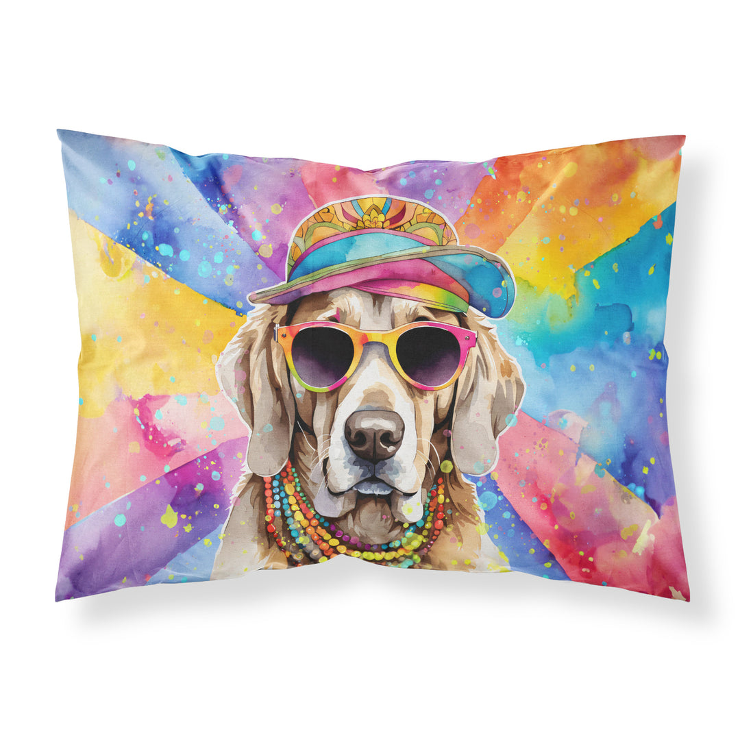 Weimaraner Hippie Dawg Standard Pillowcase Image 1