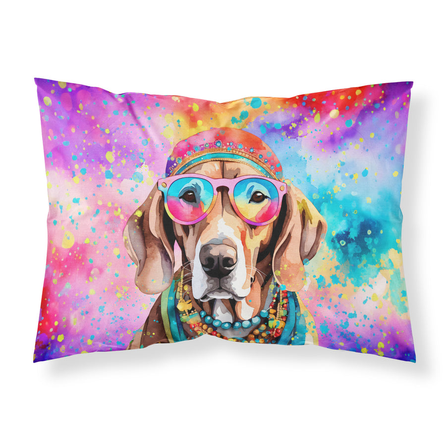 Weimaraner Hippie Dawg Standard Pillowcase Image 1