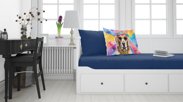 Weimaraner Hippie Dawg Standard Pillowcase Image 2