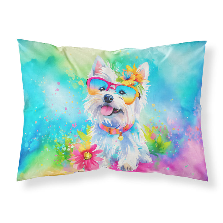 Westie Hippie Dawg Standard Pillowcase Image 1