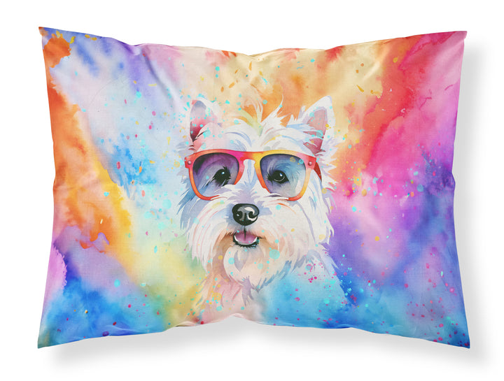 Westie Hippie Dawg Standard Pillowcase Image 1