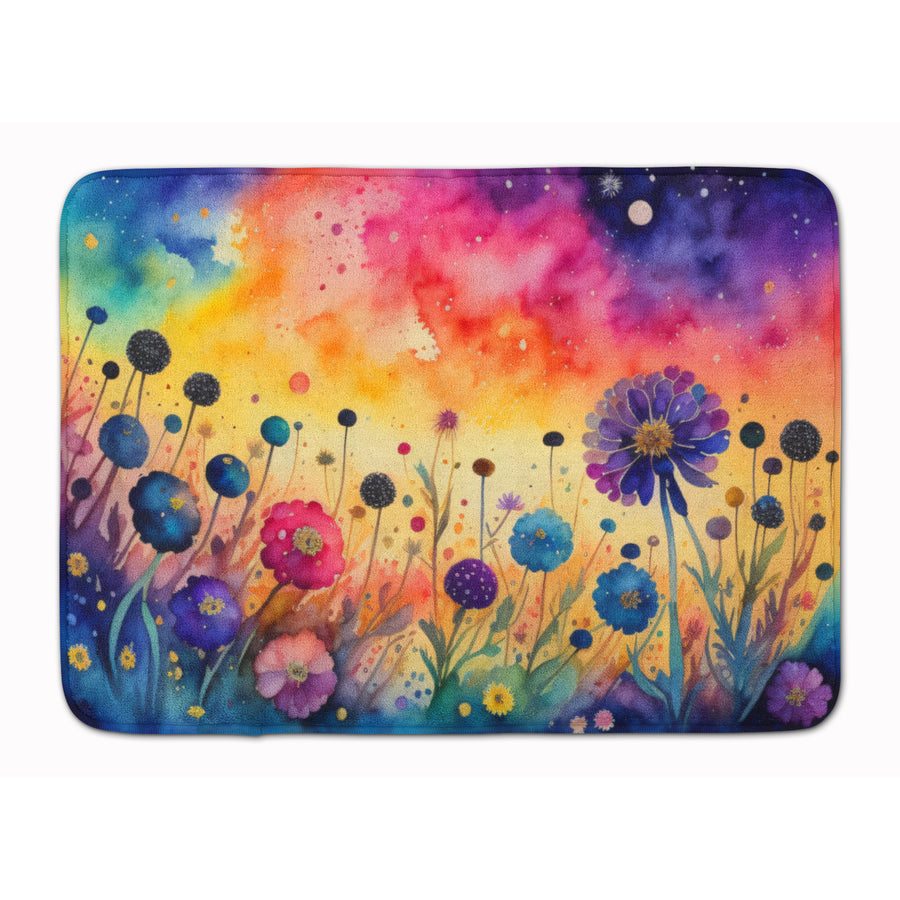 Scabiosa in Color Memory Foam Kitchen Mat Image 1