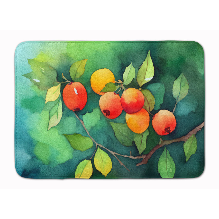 Missouri Hawthorns in Watercolor Memory Foam Kitchen Mat Image 1