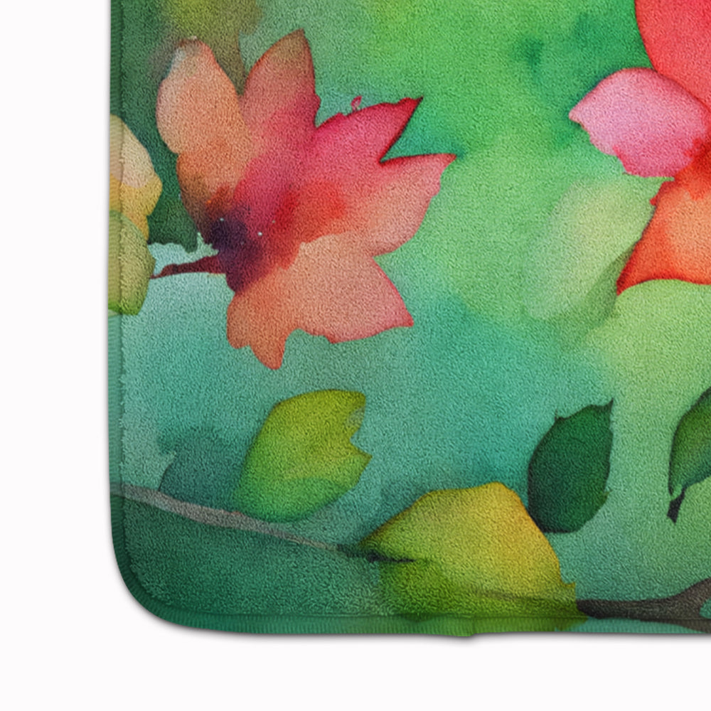 Missouri Hawthorns in Watercolor Memory Foam Kitchen Mat Image 4
