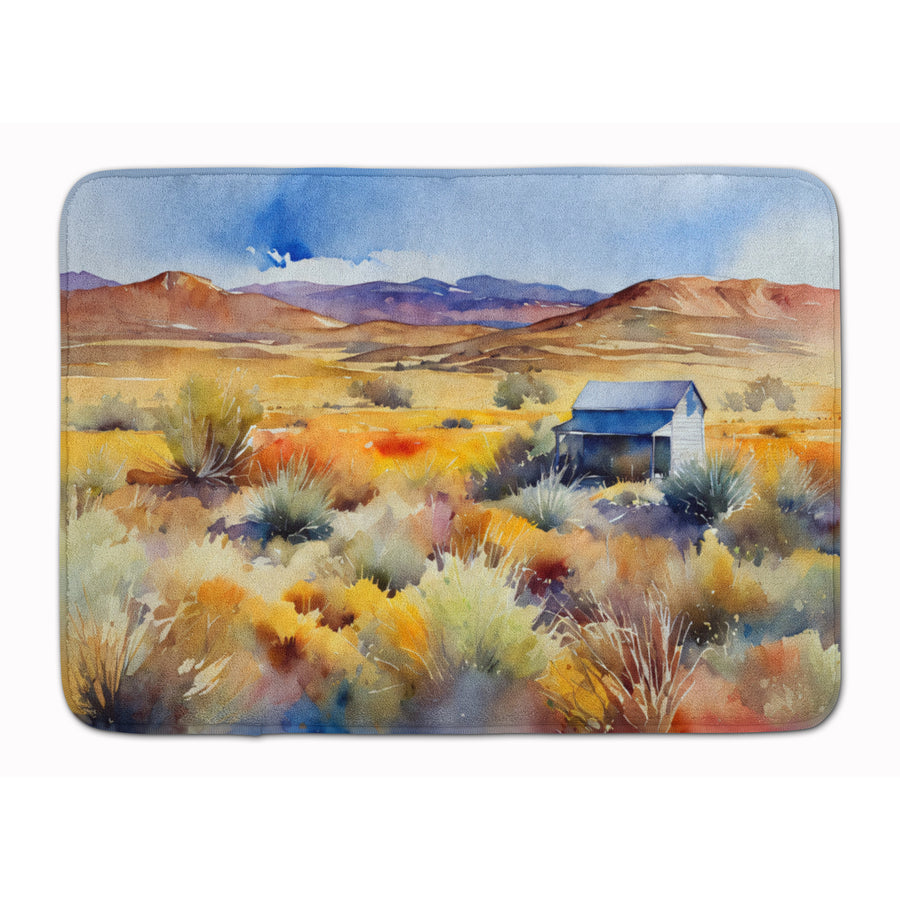 Nevada Sagebrush in Watercolor Memory Foam Kitchen Mat Image 1
