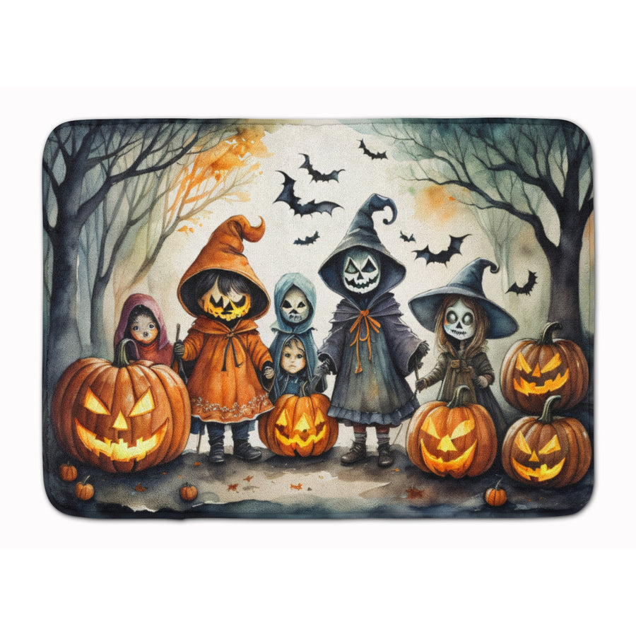 Trick or Treaters Spooky Halloween Memory Foam Kitchen Mat Image 1