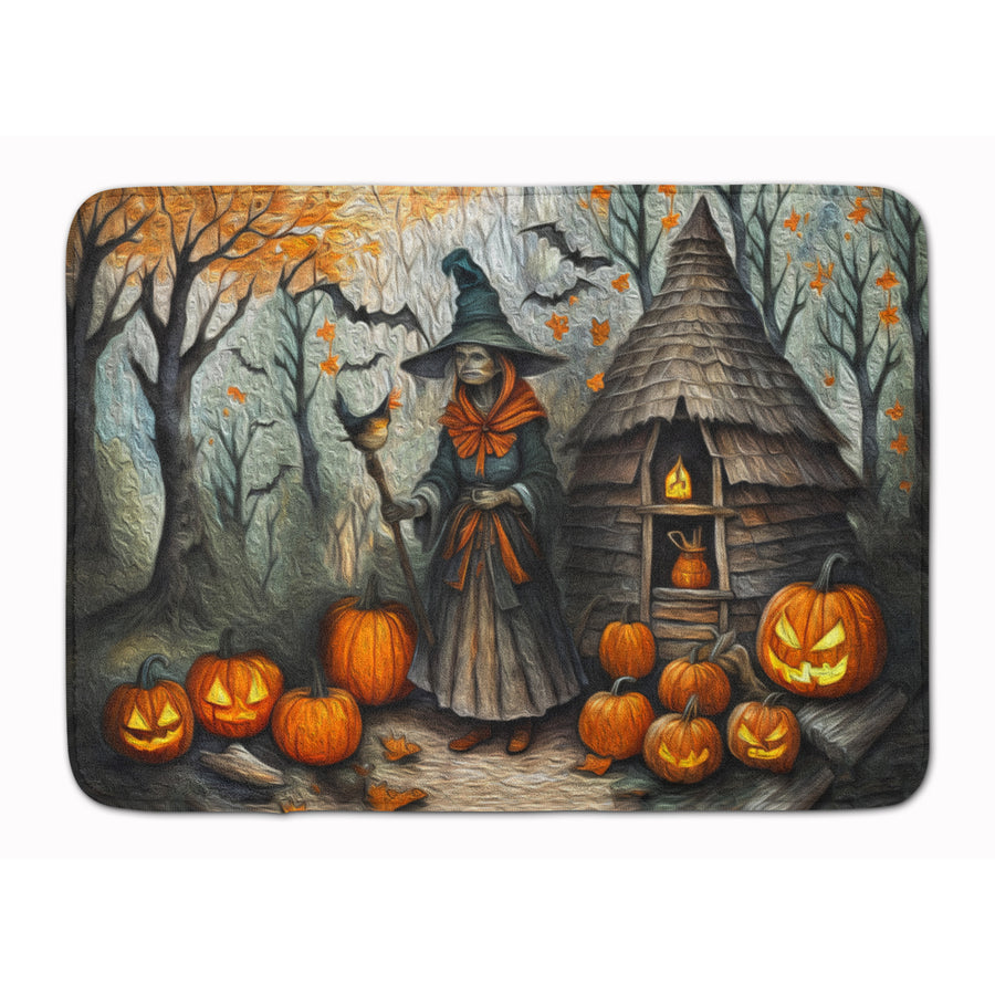 Slavic Witch Spooky Halloween Memory Foam Kitchen Mat Image 1
