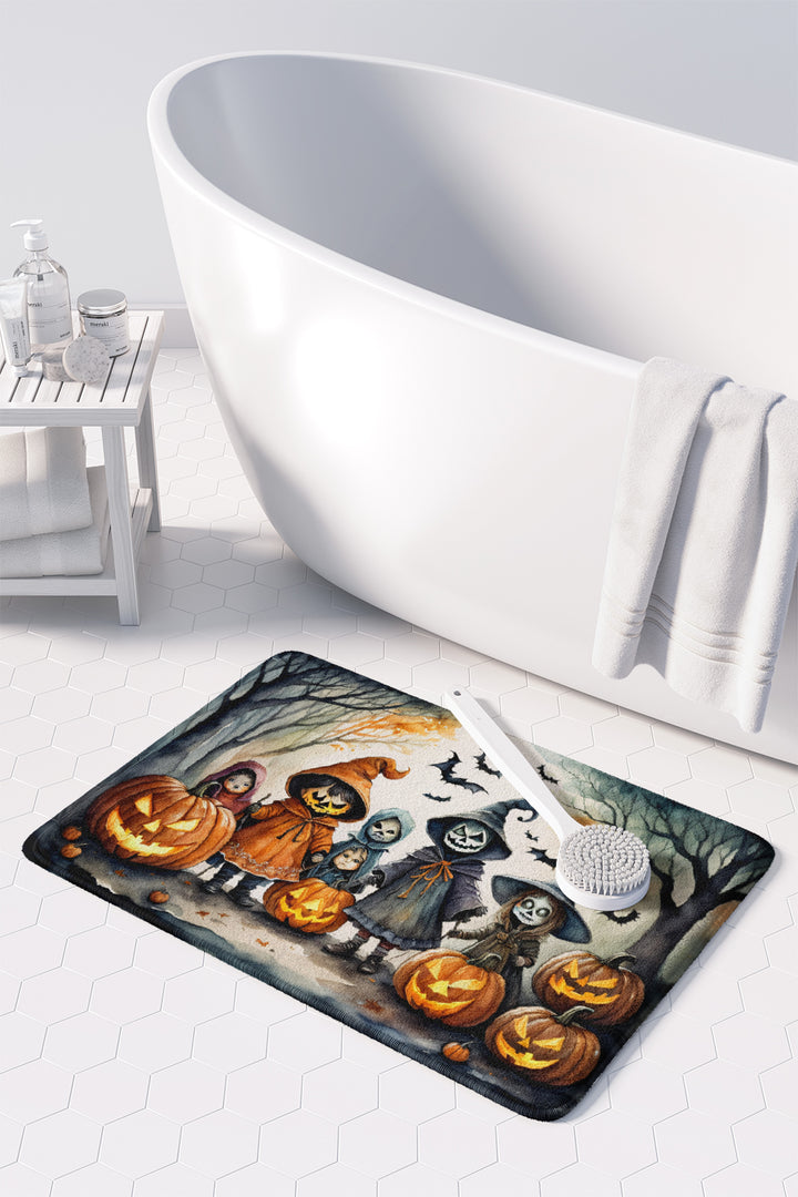 Trick or Treaters Spooky Halloween Memory Foam Kitchen Mat Image 3