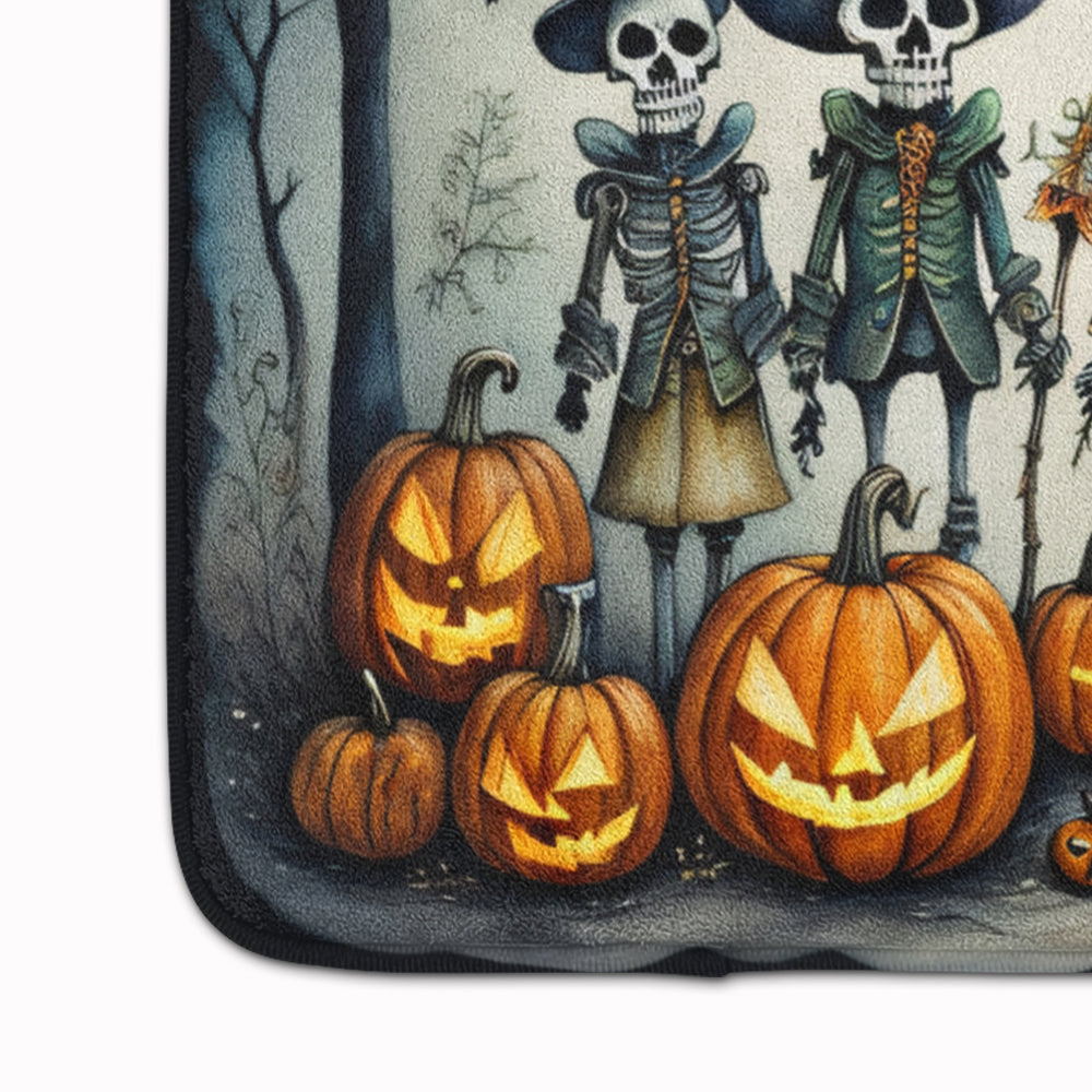 Calacas Skeletons Spooky Halloween Memory Foam Kitchen Mat Image 4