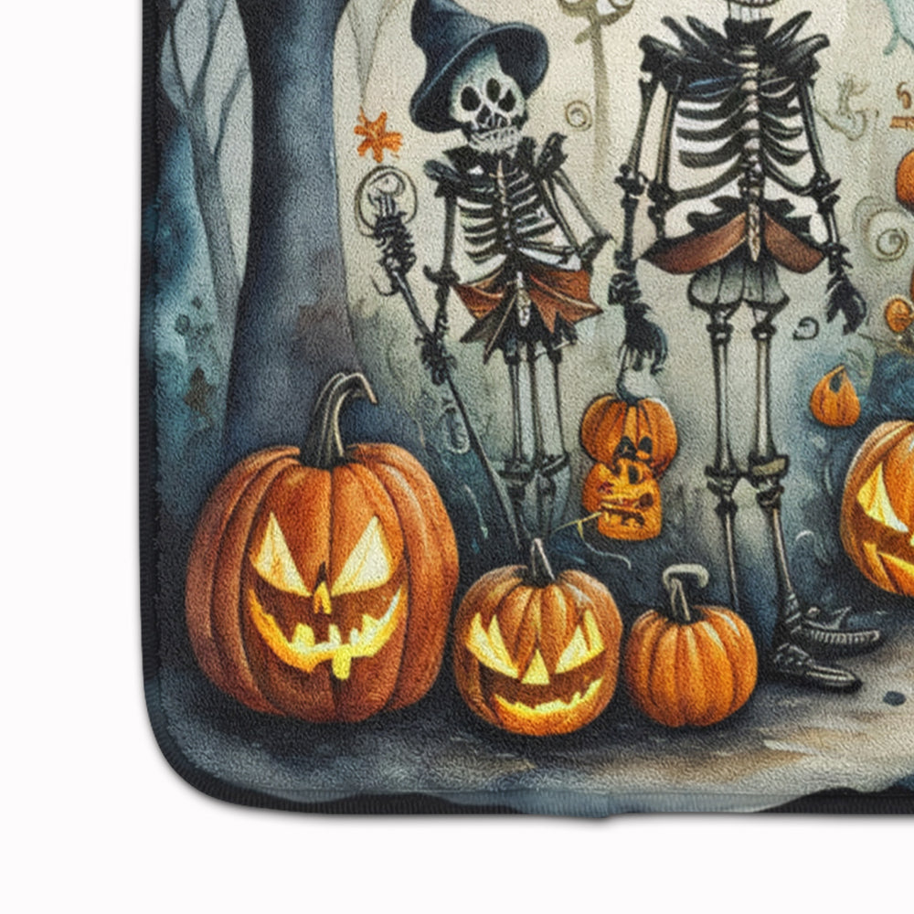 Calacas Skeletons Spooky Halloween Memory Foam Kitchen Mat Image 4