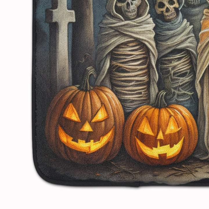 Mummies Spooky Halloween Memory Foam Kitchen Mat Image 4