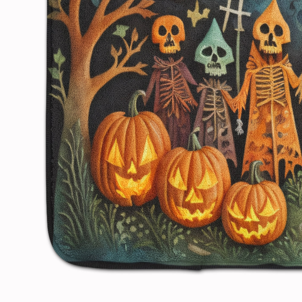 Papel Picado Skeletons Spooky Halloween Memory Foam Kitchen Mat Image 4