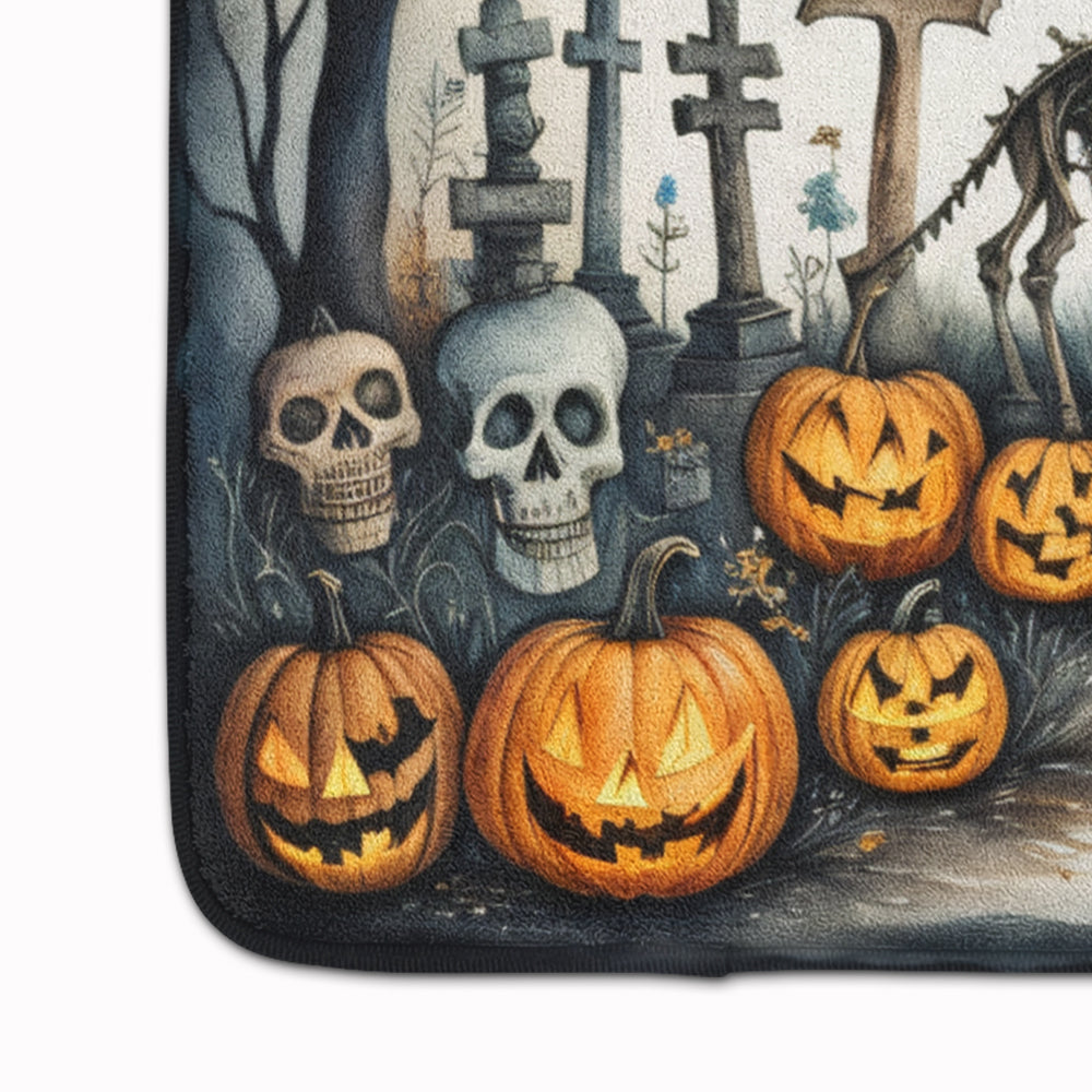 Pet Cemetery Spooky Halloween Memory Foam Kitchen Mat Image 4