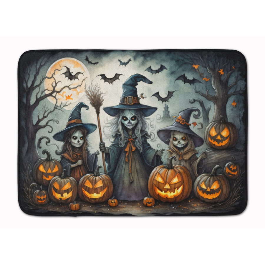 Witches Spooky Halloween Memory Foam Kitchen Mat Image 1