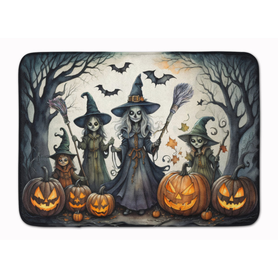 Witches Spooky Halloween Memory Foam Kitchen Mat Image 1