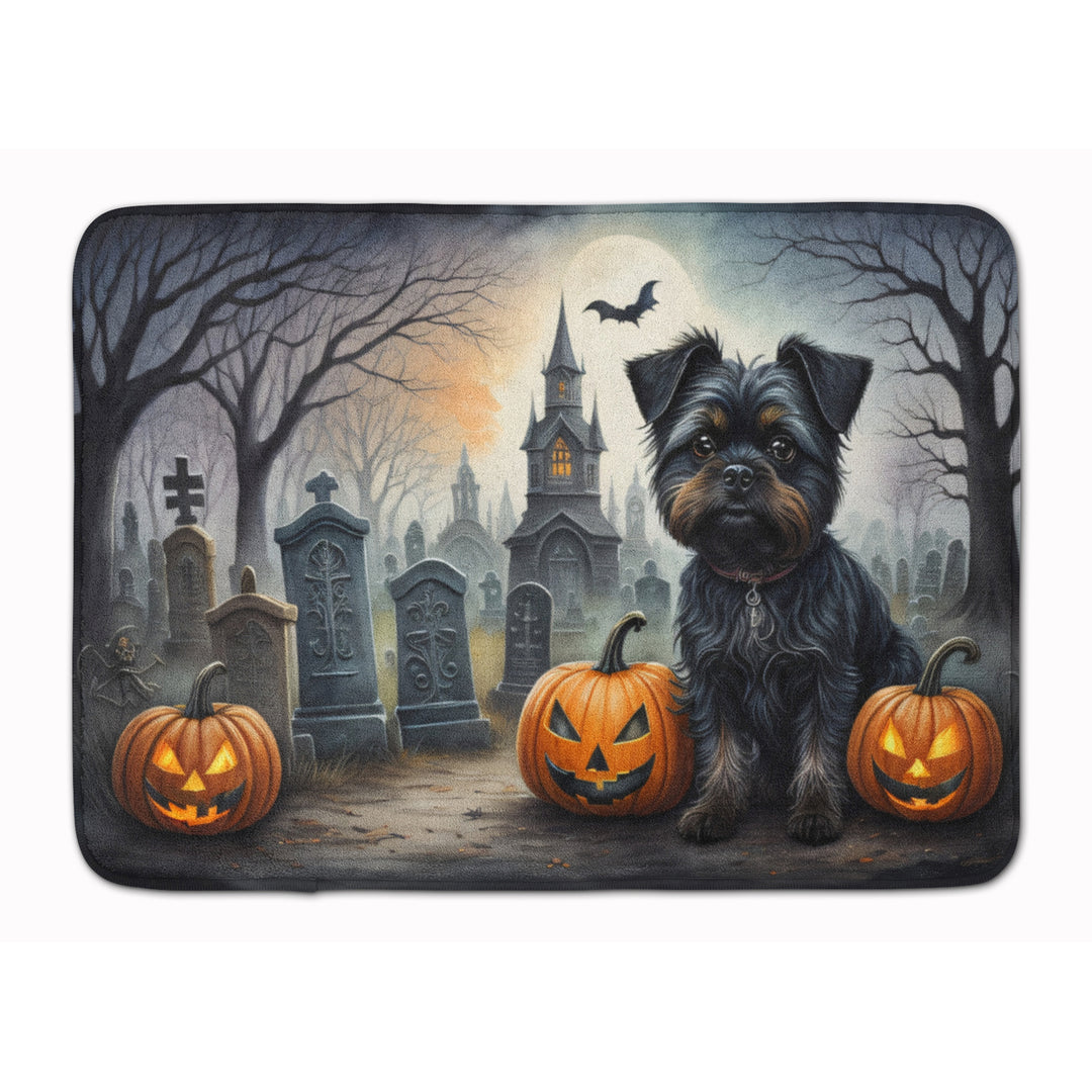 Affenpinscher Spooky Halloween Memory Foam Kitchen Mat Image 1