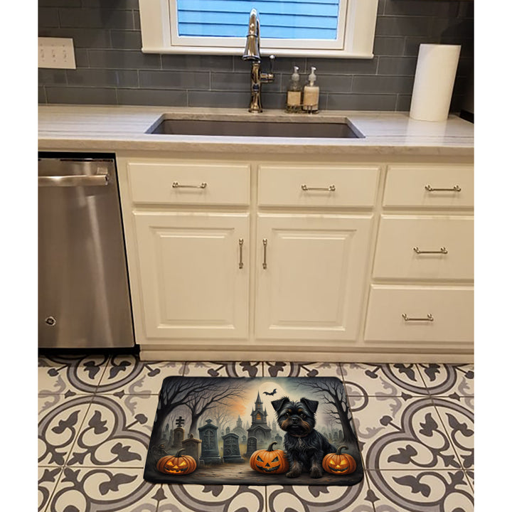 Affenpinscher Spooky Halloween Memory Foam Kitchen Mat Image 2