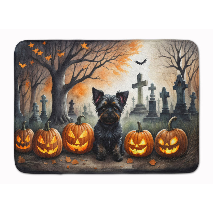 Affenpinscher Spooky Halloween Memory Foam Kitchen Mat Image 1