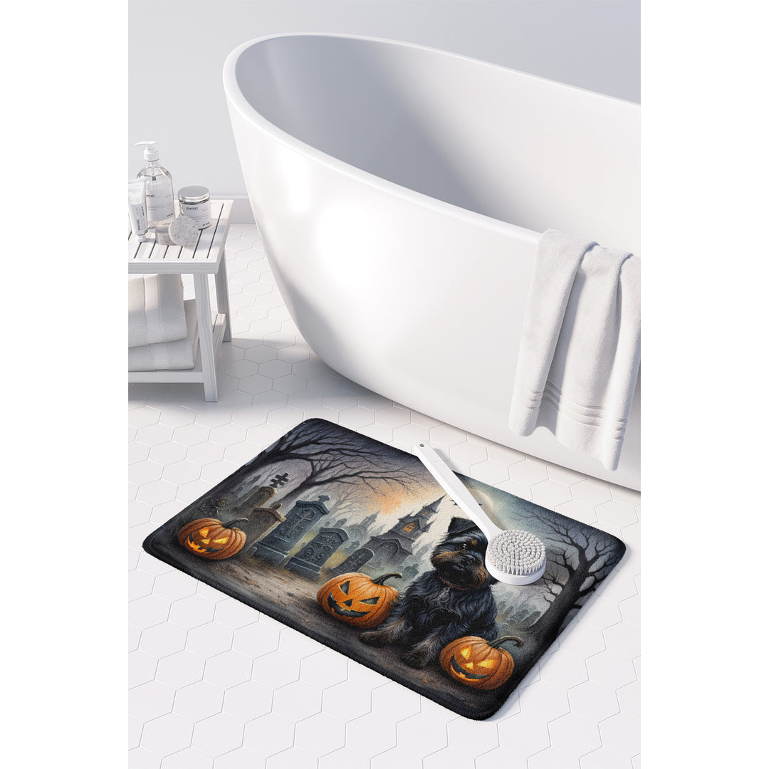 Affenpinscher Spooky Halloween Memory Foam Kitchen Mat Image 3